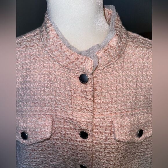 Rachel Roy | NWT Pink Tweed Cropped Jacket | Plus Size 3X - Picture 4 of 8